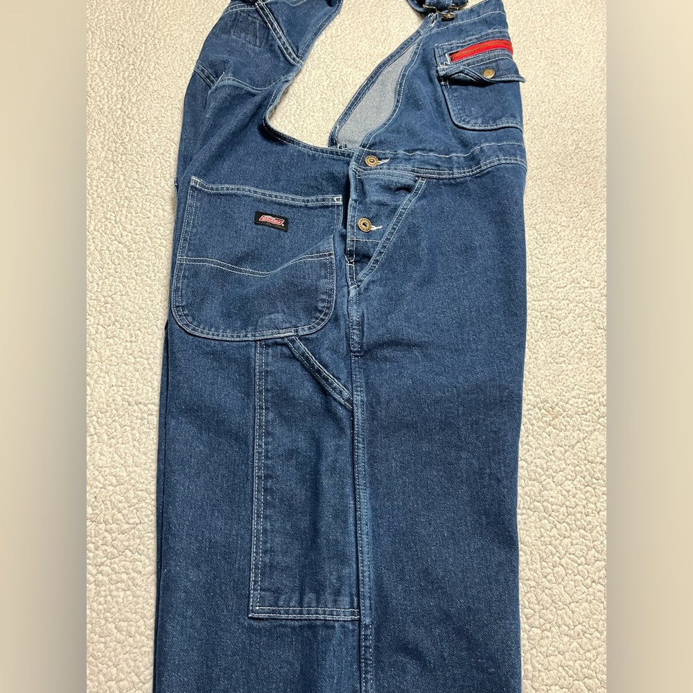Genuine Dickies Men's Relaxed Fit Ultra Tough Workwear Bib Overalls - Picture 5 of 12
